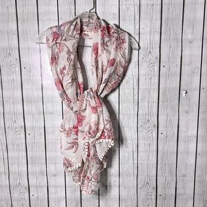 Funky monkey floral scarf with trim